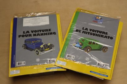 TINTIN Le lotus bleu. 
Réunion de deux miniatures...