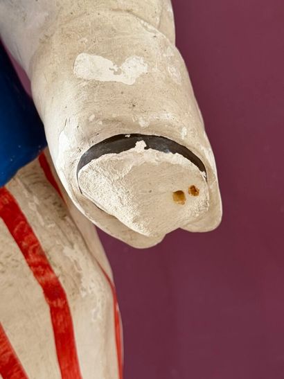 Oncle Sam Americain: grande sculpture en...