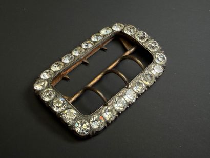 Ensemble de cinq boucles de ceinture en argent,...