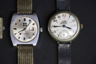 Six montres. 
Timex, Kelton, Geneva, Mayerling...