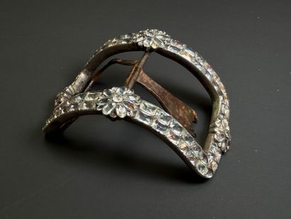 Ensemble de cinq boucles de ceinture en argent,...