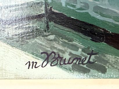 Maurice BRUNET (1911-1997)
Le bief du moulin
huile...
