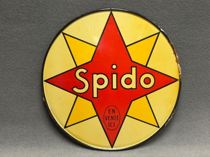 Enseigne en tôle lithographiée SPIDO
et....