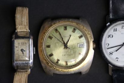 Six montres. 
Timex, Kelton, Geneva, Mayerling...