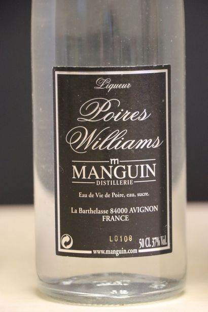 Manguin. 
Poires Williams. 
2 bouteilles...