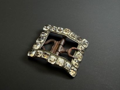 Ensemble de cinq boucles de ceinture en argent,...