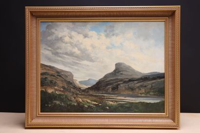 Ecole irelandaise XX°
The Eagles Nest, Killarney
huile...
