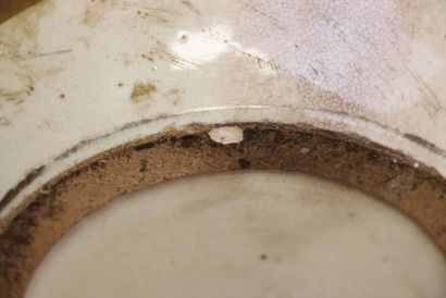 Grand vase en faïence de Satsuma sur socle...