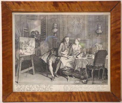 Lot de six gravures. 
30 x 36 cm, 42 x 30...