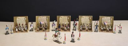 CBG Mignot, 5 boites fabrication d'après-guerre,...