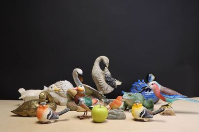 Collection de canards, oiseaux et grenouille...