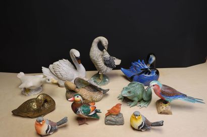 Collection de canards, oiseaux et grenouille...