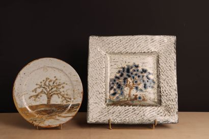 François DEBIEN (né en 1959) 
Assiette ronde...