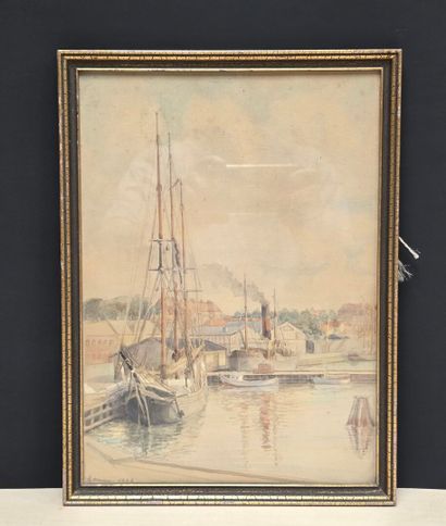 Ecole Française des années 1930
Bateaux au...
