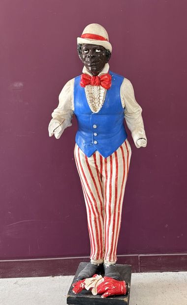 Oncle Sam Americain: grande sculpture en...