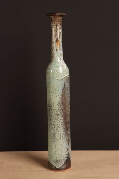 Serge ROUSSEAU - Vase étroit en céramique
H:...
