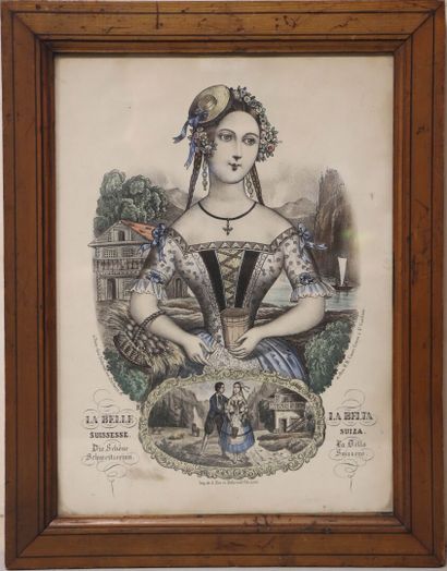 Lot de six gravures. 
30 x 36 cm, 42 x 30...