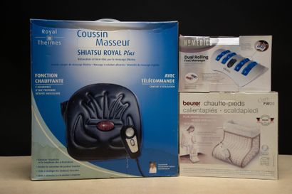 Trois appareils de massage électrique:
-...