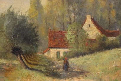 John WIGGIN (1865-1941) 
Paysage de bord...