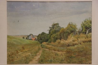 Ecole Française XIX°
Le Tréport. 
Aquarelle...