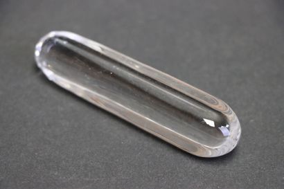 DAUM: suite de dix porte-couteaux en cristal,...
