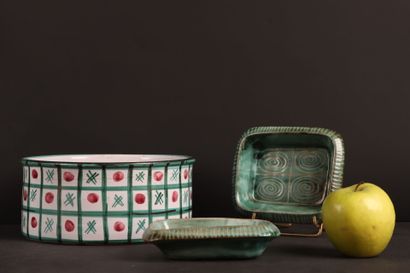 Robert PICAULT (1919-2000) Lot de trois céramiques
-...