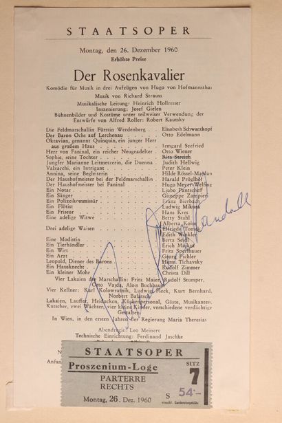 Recueil contenant des autographes de célébrités...