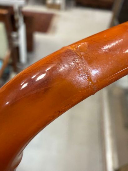 Pipe en écume de mer, figurant un homme à...