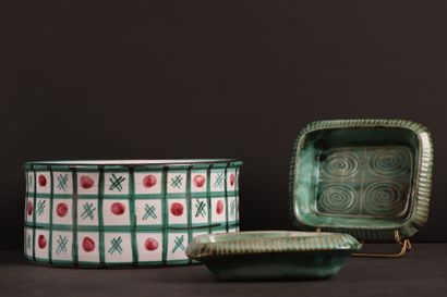Robert PICAULT (1919-2000) Lot de trois céramiques
-...