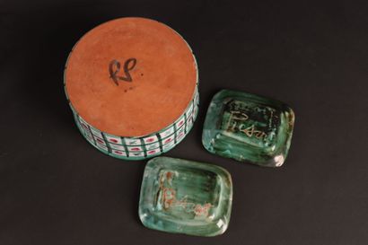 Robert PICAULT (1919-2000) Lot de trois céramiques
-...
