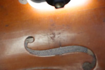 Violon démonté portant une étiquette Socquet.
Longueur...