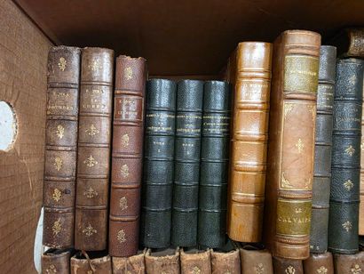 Deux Cartons de livres reliés XVIII° et ...