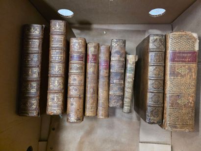 Deux Cartons de livres reliés XVIII° et ...