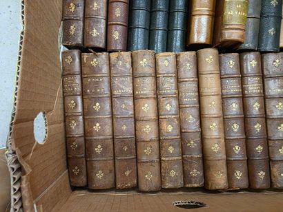 Deux Cartons de livres reliés XVIII° et ...