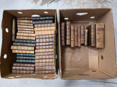 Deux Cartons de livres reliés XVIII° et ...