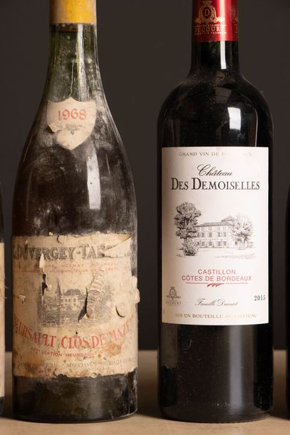 Caisse de douze bouteilles de vin divers...