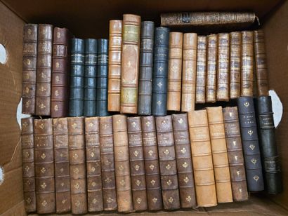 Deux Cartons de livres reliés XVIII° et ...