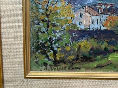 J. VIVIEN ( XX°)
Chemin de campagne.
huile...