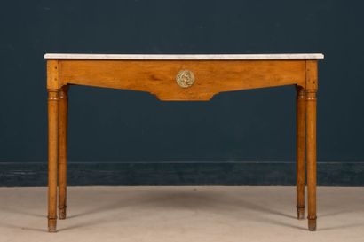 Console dessus marbre blanc. 

78 x 120 x...