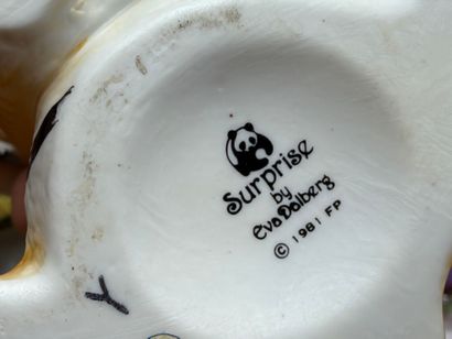 Huit sujets animaliers en biscuit
H. :de...