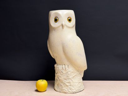 Porte parapluie en résine en forme de hibou....