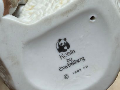 Huit sujets animaliers en biscuit
H. :de...