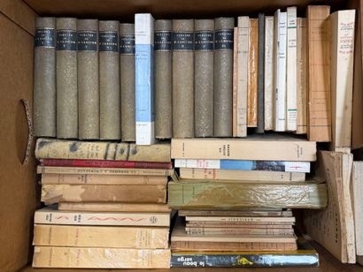 Trois cartons de littérature, romans...