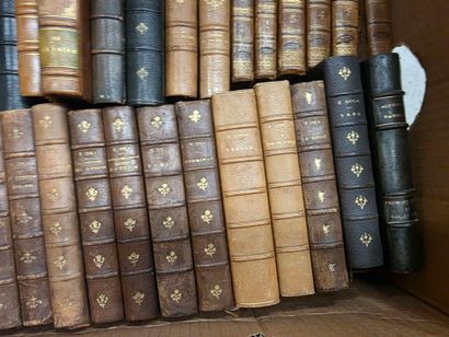 Deux Cartons de livres reliés XVIII° et ...