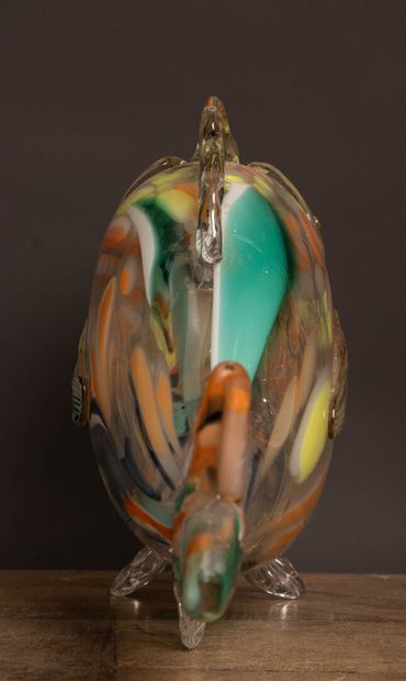 MURANO, 1960s: 
Large blown-glass fish with...