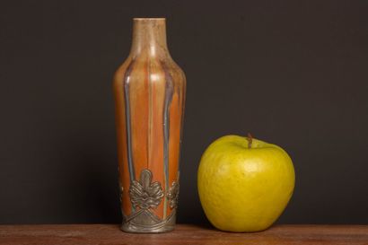 DENBAC.
Small glazed stoneware vase, signed,...