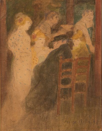 George BOTTINI (1874–1907)
Cabaret Scene
Watercolor...