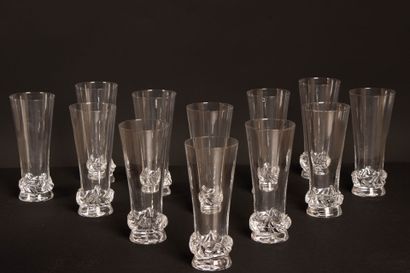DAUM, SORCY Model,
Set of eleven crystal...