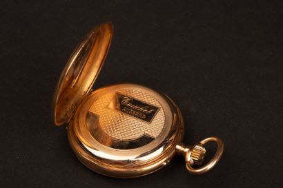 Gold pocket watch, gold dust cover, missing...