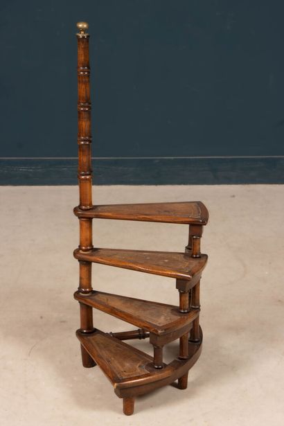 Library staircase. 
Height: 113 cm
Stain...